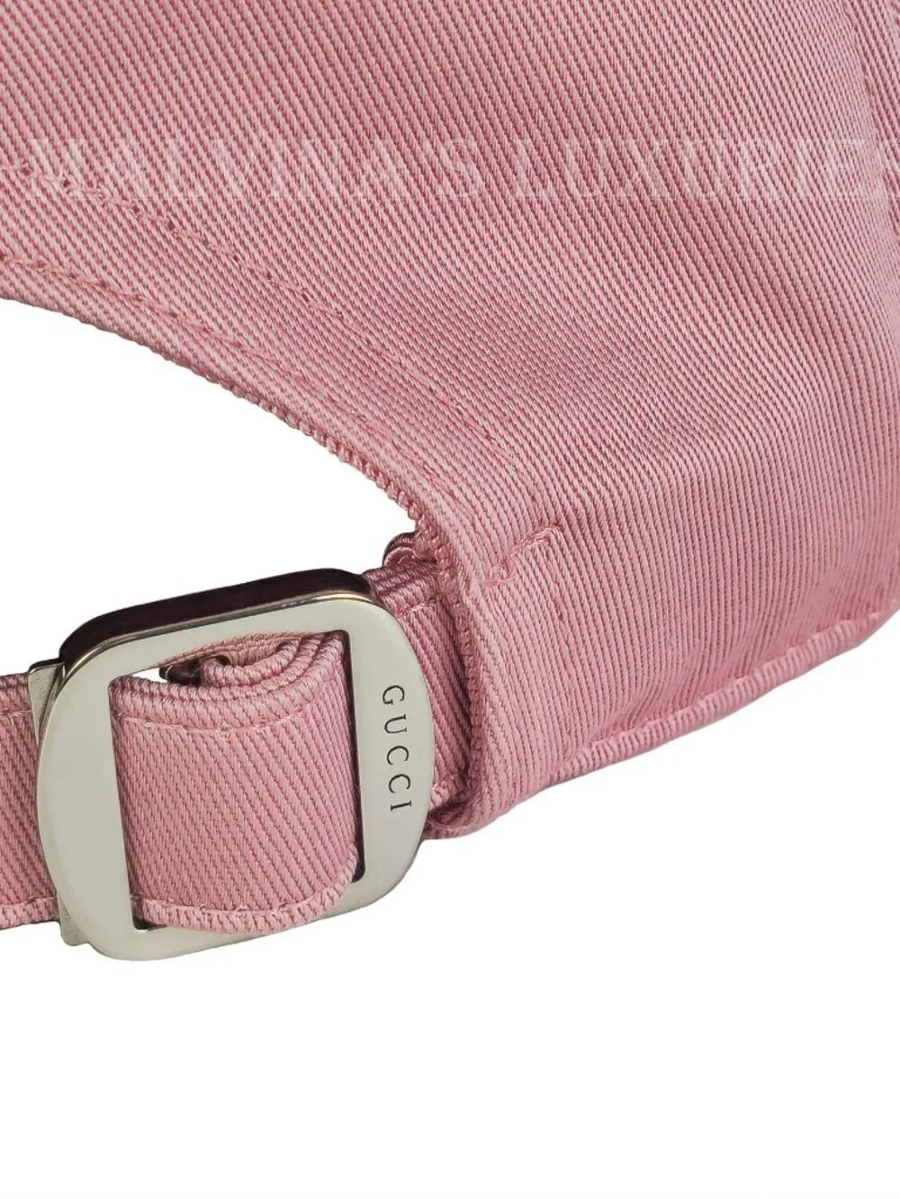 GUCCI HAT BASEBALL CAP PINK COTTON w LOGO EMBROIDERY UNISEX sz XL 60cm